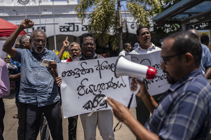 Protests in Sri Lanka in bulletin news & international news