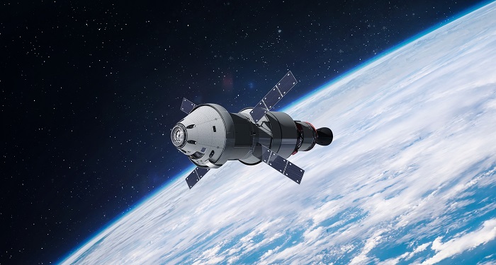 Orion's rocket in earth's orbit in online news & science news