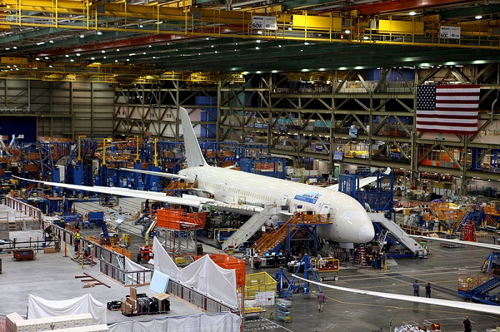 Boeing factory in Online News & the Economy