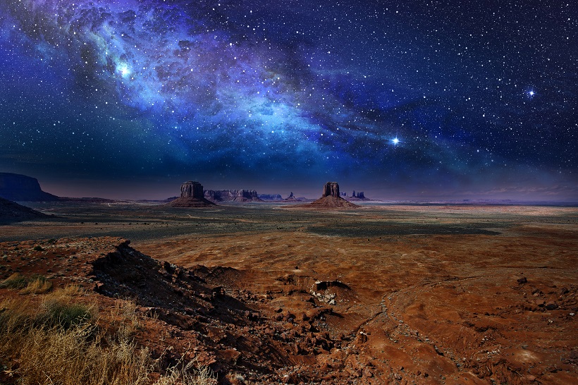 Milky Way over the desert in Science News & Online News