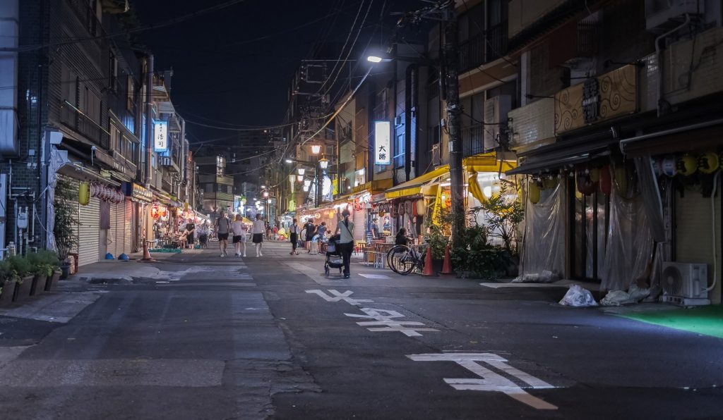 Tokyo at night in economy news & online news