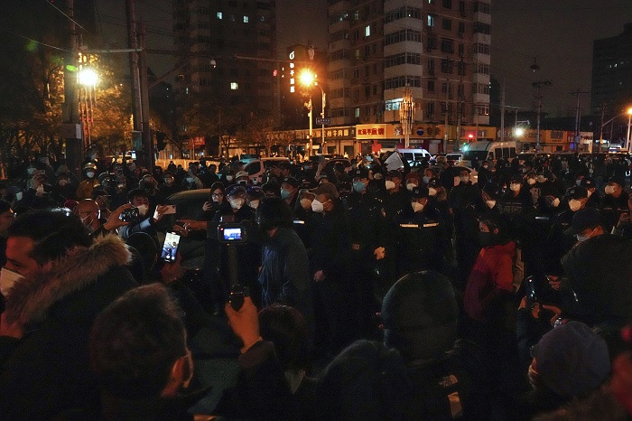 Protests in Beijing in headline news & bulletin news
