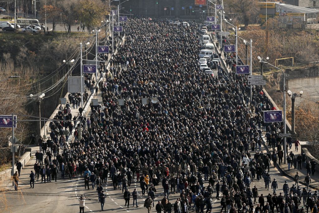 Protests in Nagorno Karabakh in online news & world news