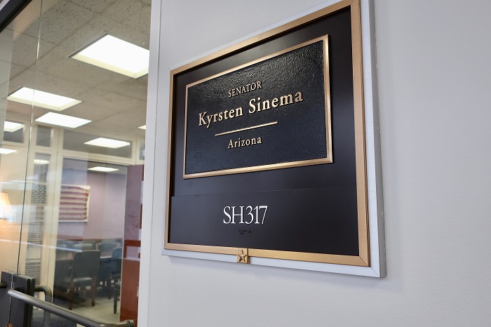 Senator Sinema's office in headline news & online news