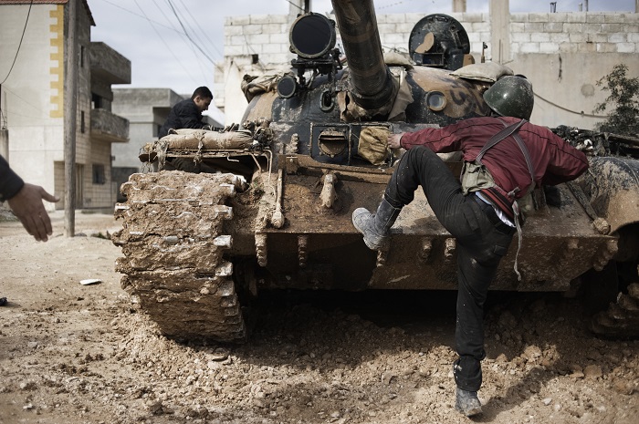 Syria's civil war in 2011 in online news & world news