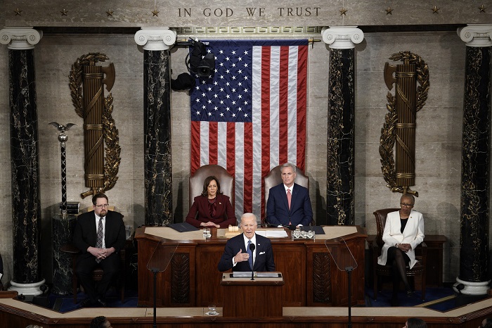 Mr. Biden's State of the Union Address in headline news & online news