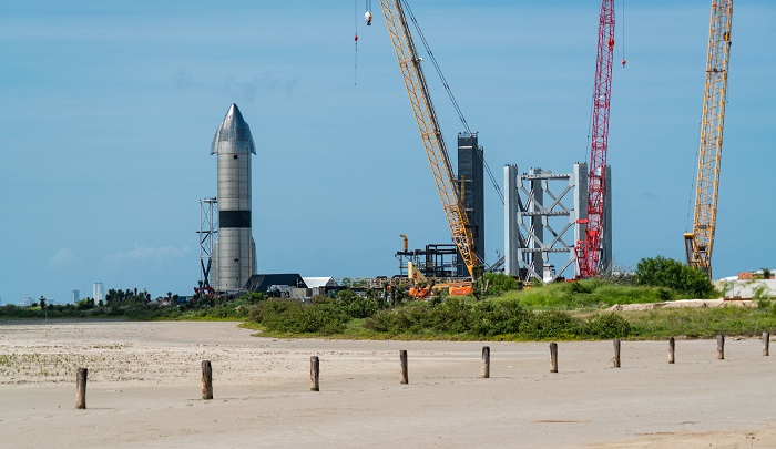Space X's launch area in online news & headline news