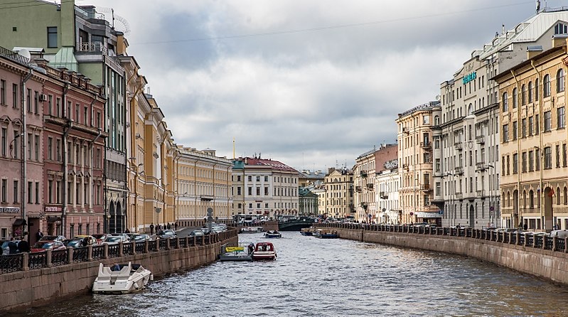 The Moika River in St Petersburg in world news & online news