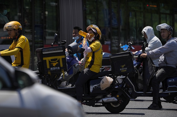 Record temperatures in China in online news & headline news