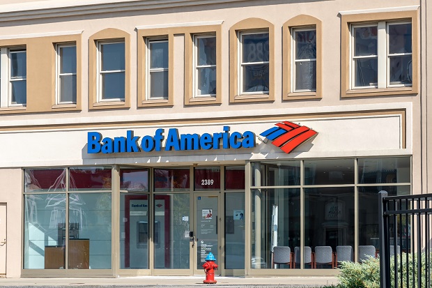 Bank of America storefront in news dispatch & bulletin news