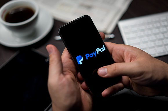 Paypal imagery in headline news & economy news