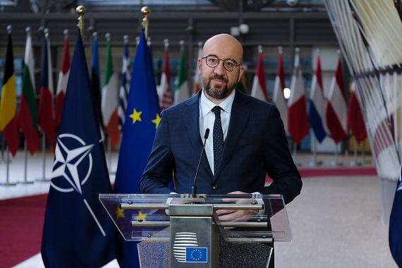 Charles Michel, the European Union president in world news & bulletin news