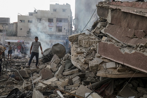 Destruction in parts of Gaza in 2023 in headline news & world news