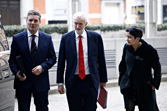Keir Starmer and Jeremy Corbyn in 2019 in world news & online news