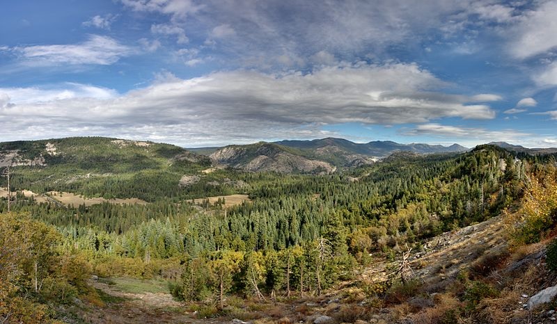 Emigrant Gap of the Sierra Madre mountains in headline news & online news