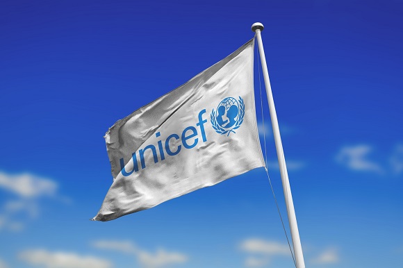 UNICEF's flag in headline news & online news