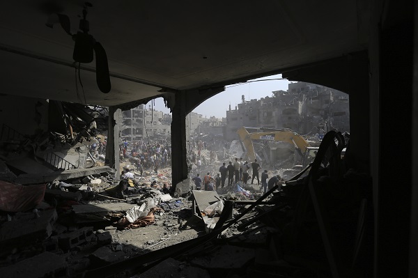 Destruction in Gaza in world news & headline news