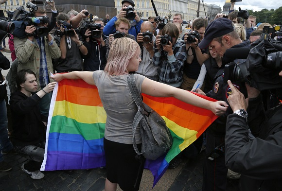 LGBTQ activism in Russia in world news & online news
