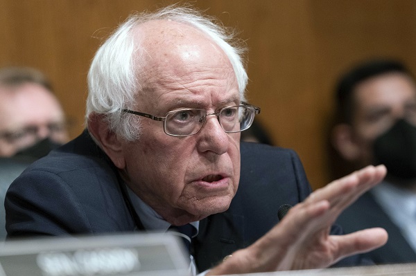Bernie Sanders holding forth on the Middle East stuff in bulletin news & online news