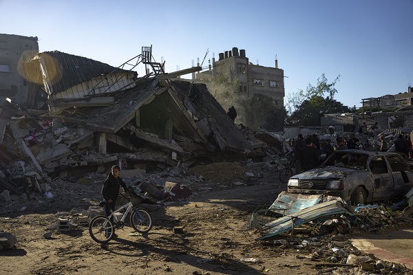 Destruction in Palestine in world news & online news