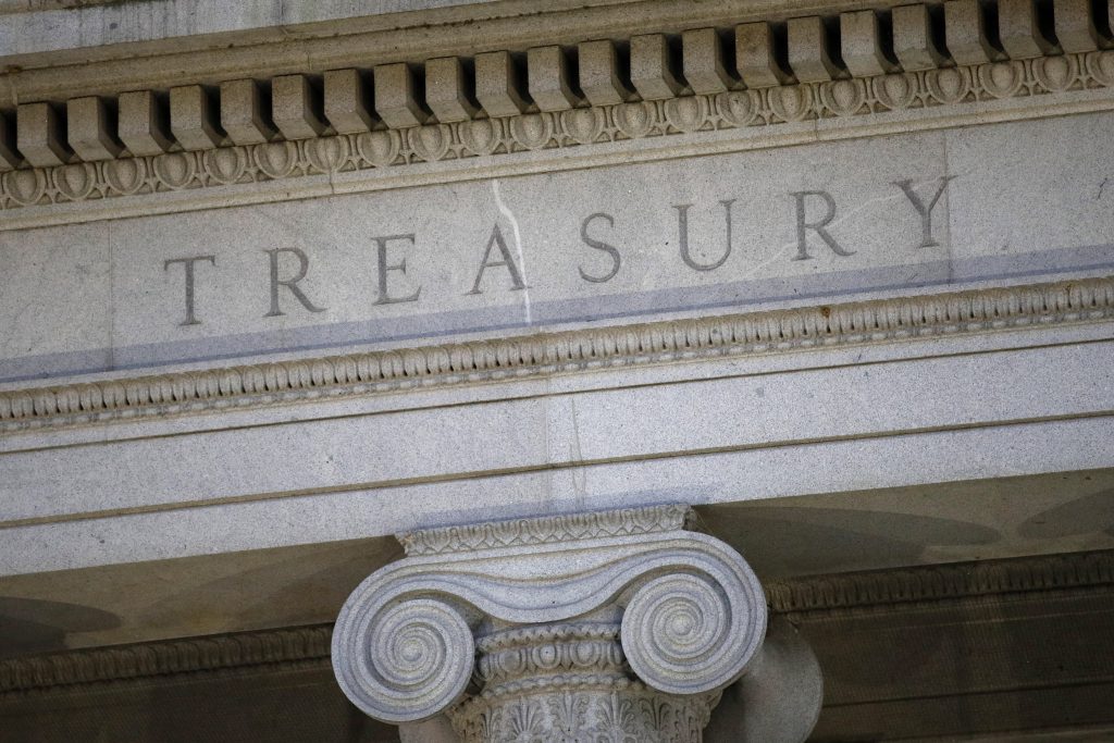 Treasury department's facade in headline news & online news
