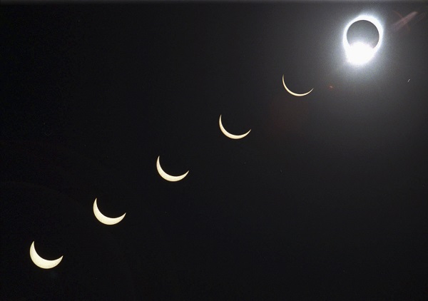 A solar eclipse image in online news & science news