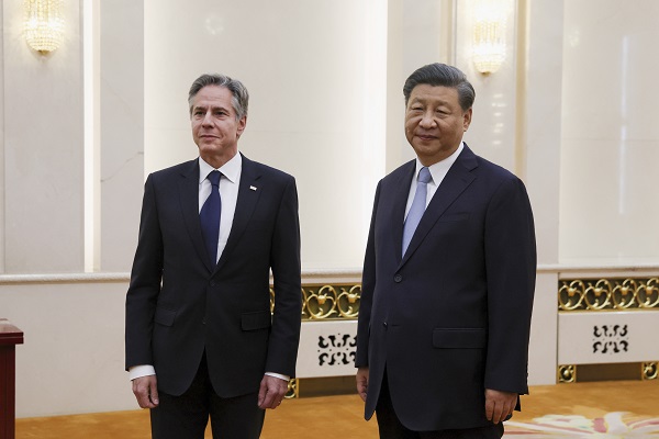 Secretary of State Blinken and President Xi in world news & online news