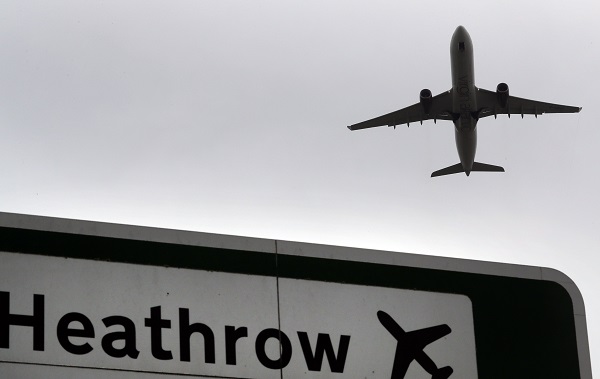 An image of Heathrow Airport in world news & online news