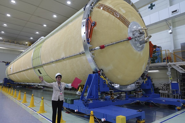Japan's space rocket being prepared in headline news & world news