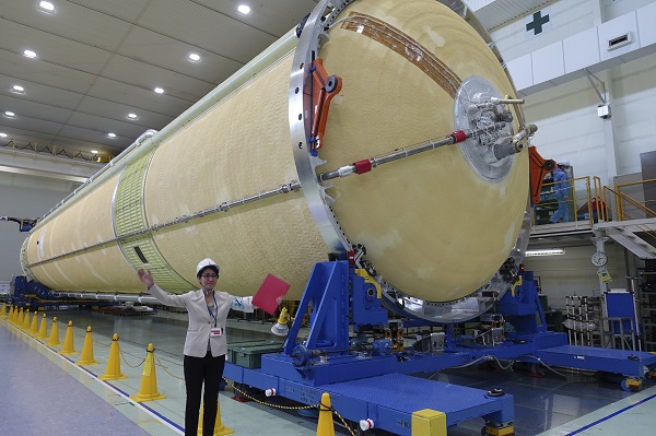 Japan's space rocket being prepared in headline news & world news