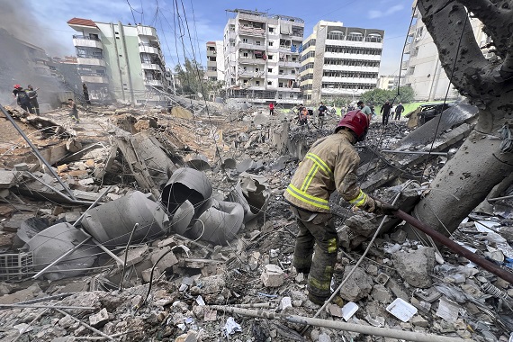 Israel strikes Beirut again