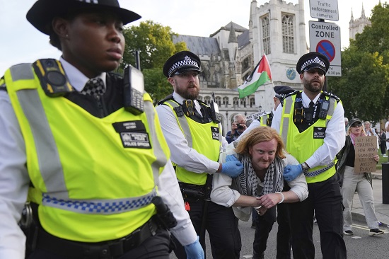 Palestine Action police clash