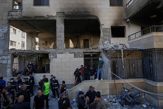 Israeli military  struck a suburb  world news  news online  headline news  breaking news  headlines  Beirut update